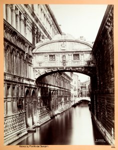 Fotografi av suckarnas bro i Venedig - Hallwylska museet - 103012