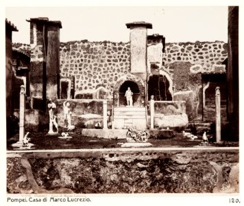 Fotografi Casa di Marco Lucrezio, Pompeji - Hallwylska museet - 107902