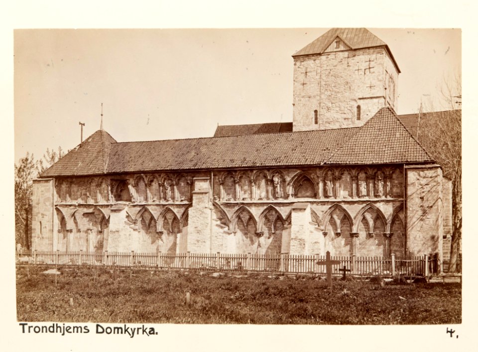 Fotografi av Trondheims domkyrka, Norge - Hallwylska museet - 105779