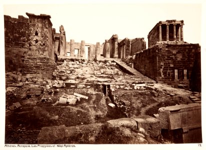 Fotografi från Akropolis i Aten, Grekland - Hallwylska museet - 104633