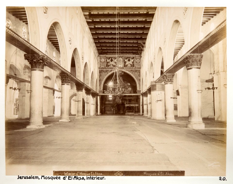 Fotografi från al-Aqsamoskén i Jerusalem - Hallwylska museet - 104363