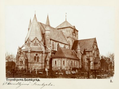 Fotografi av Trondheims domkyrka, Norge - Hallwylska museet - 105775 photo