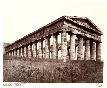 Fotografi av Tempio. Segesta, Italien - Hallwylska museet - 106722