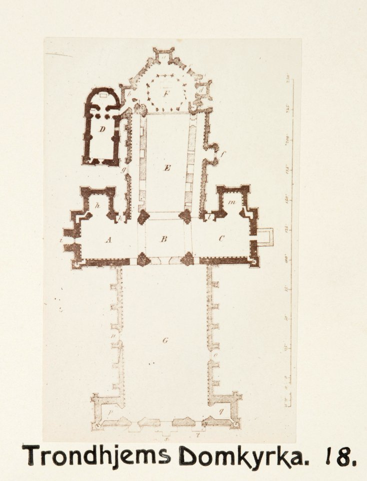 Fotografi av Trondheims domkyrka, Norge - Hallwylska museet - 105811