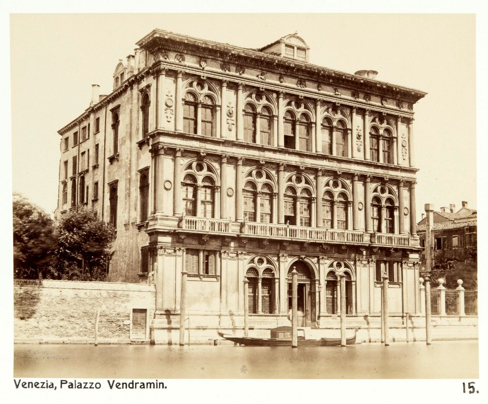 Fotografi av Venezia. Palazzo Vendramin - Hallwylska museet - 104922