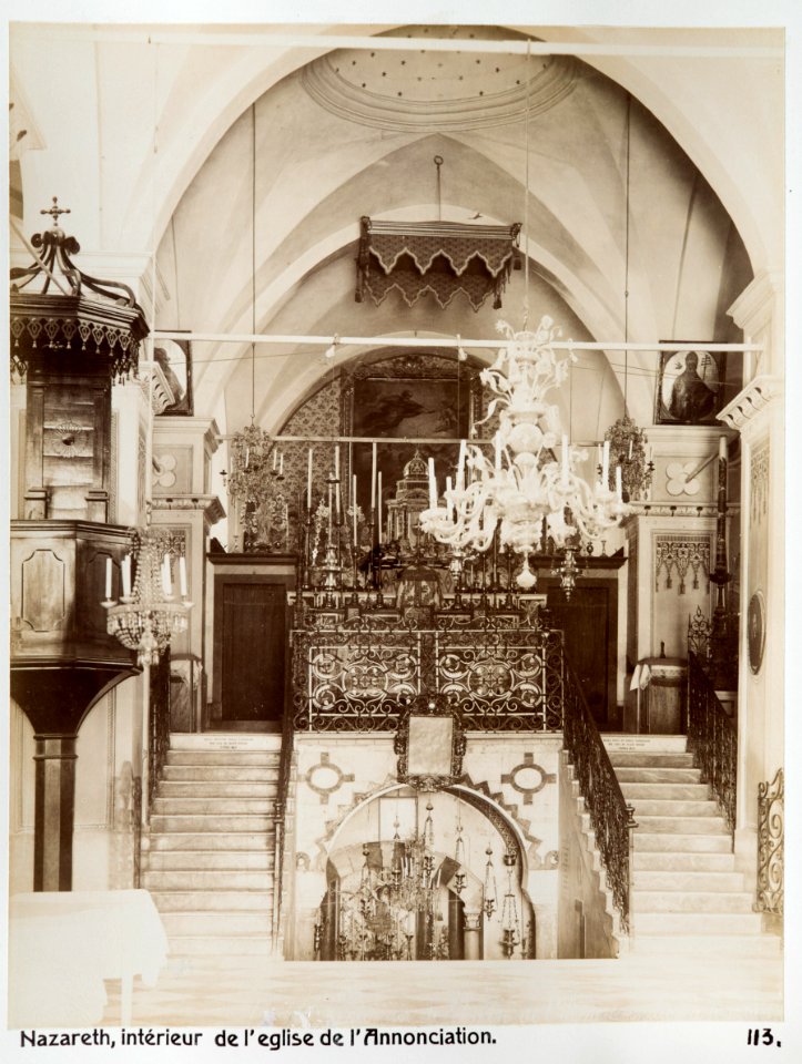 Fotografi från Bebådelsekyrkan i Nazareth - Hallwylska museet - 104236