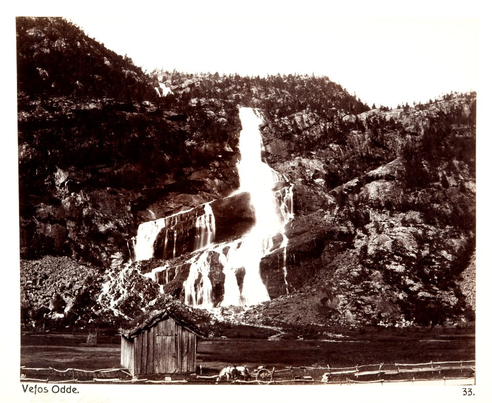 Fotografi av Vefos, Odde. Norge - Hallwylska museet - 105719