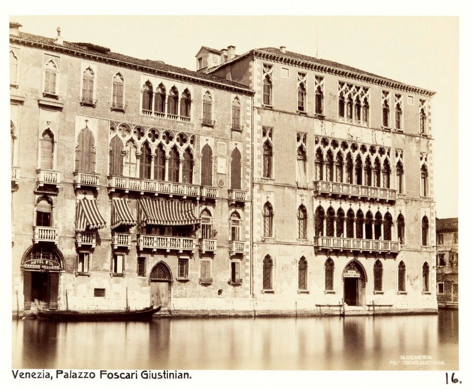 Fotografi av Venezia. Palazzo Foscari, Giustiniani - Hallwylska museet - 104923