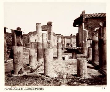 Fotografi från Casa di Castore e Polluce, Pompei - Hallwylska museet - 107898