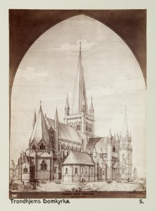 Fotografi av Trondheims domkyrka, Norge - Hallwylska museet - 105781