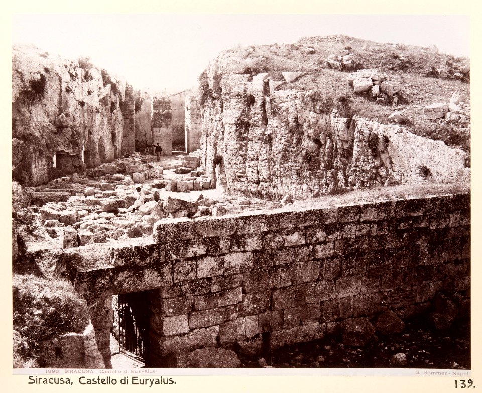 Fotografi från Castello di Euryalo i Syrakusa - Hallwylska museet - 104047