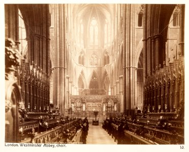 Fotografi av Westminster Abbey. London, England - Hallwylska museet - 105923