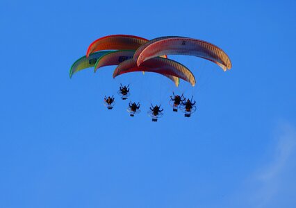 Team system hang-gliders sky