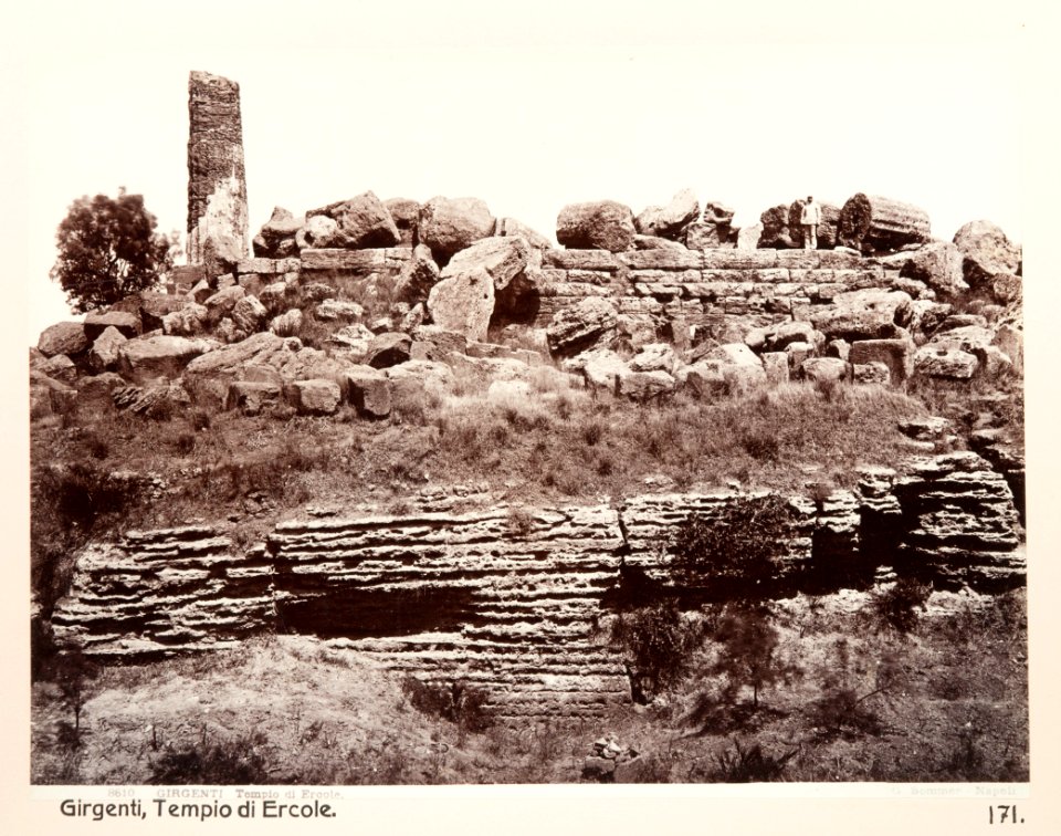 Fotografi från Agrigento på tempel - Hallwylska museet - 104079