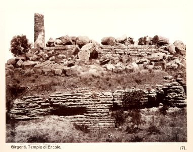 Fotografi från Agrigento på tempel - Hallwylska museet - 104079