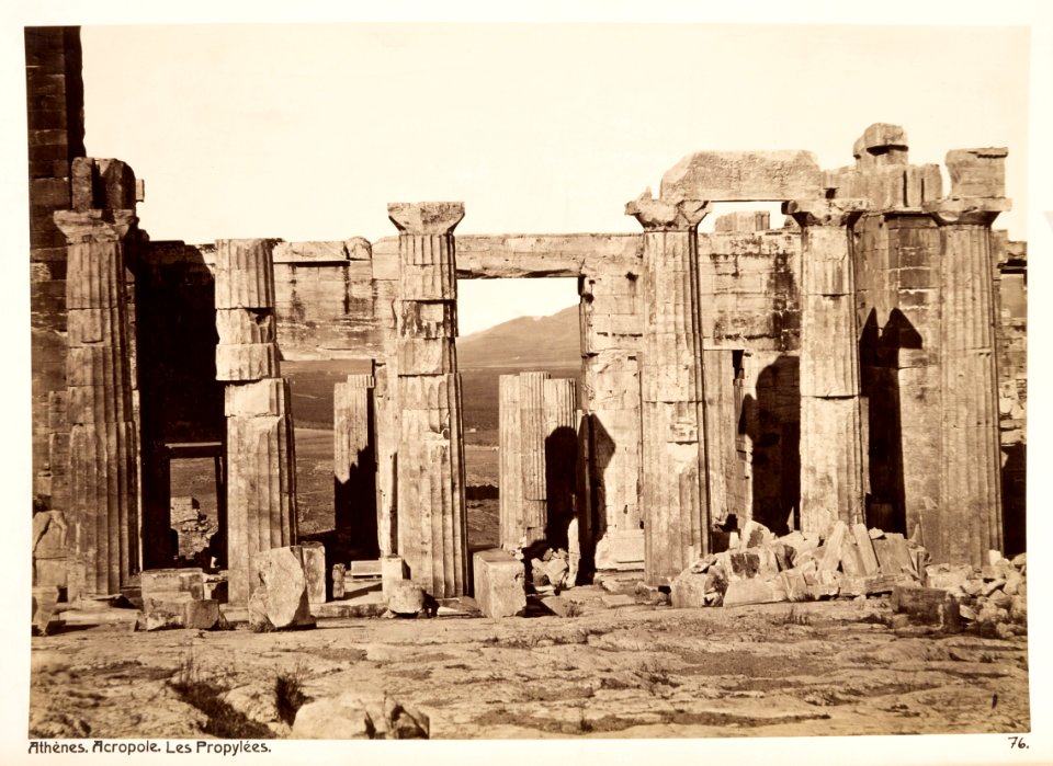 Fotografi från Akropolis i Aten, Grekland - Hallwylska museet - 104634