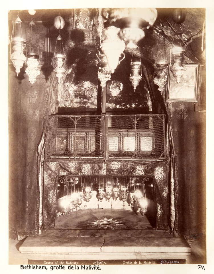 Fotografi från Födelsekyrkan i Bethlehem - Hallwylska museet - 104418