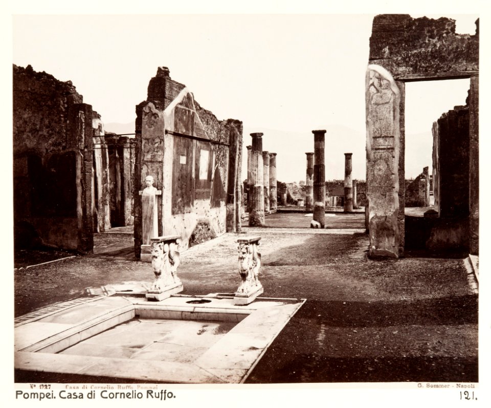 Fotografi Casa di Cornelio Rufo, Pompeji - Hallwylska museet - 107903
