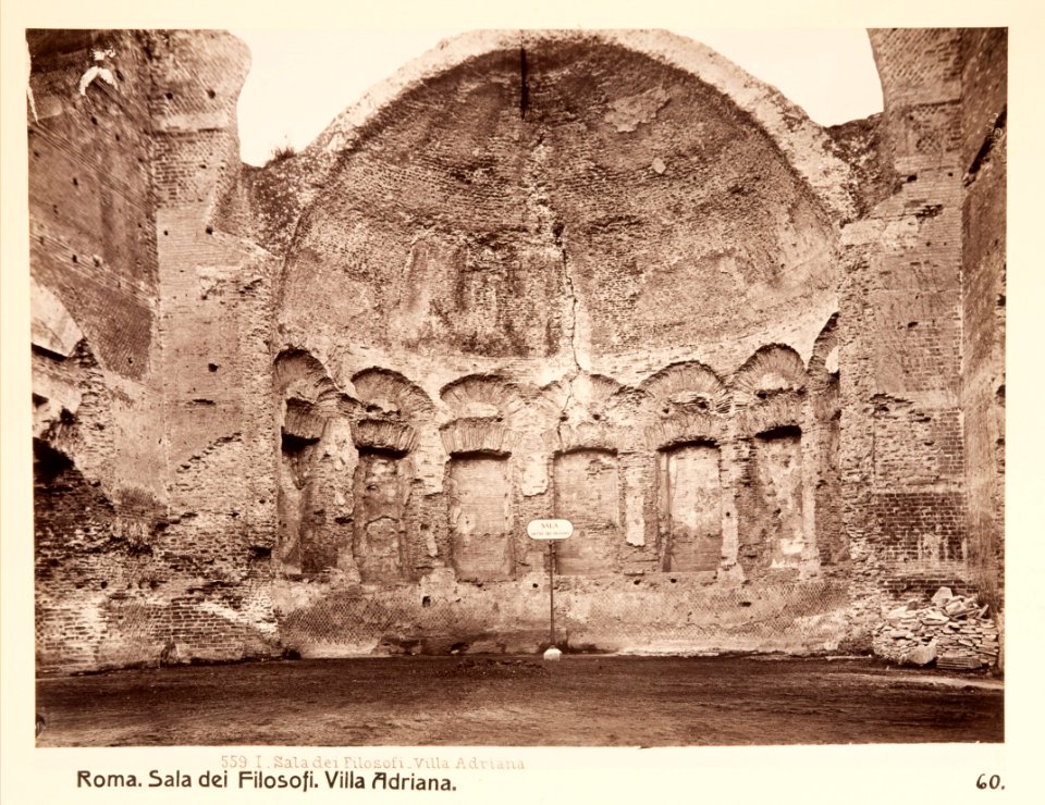 Fotografi av Villa Adriana. Sala dei Filosofi - Hallwylska museet - 104702