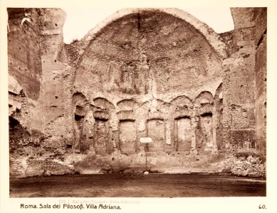 Fotografi av Villa Adriana. Sala dei Filosofi - Hallwylska museet - 104702