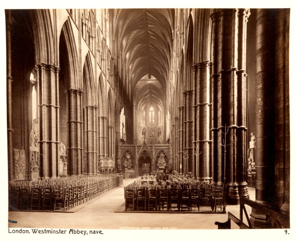 Fotografi av Westminster Abbey. London, England - Hallwylska museet - 105877