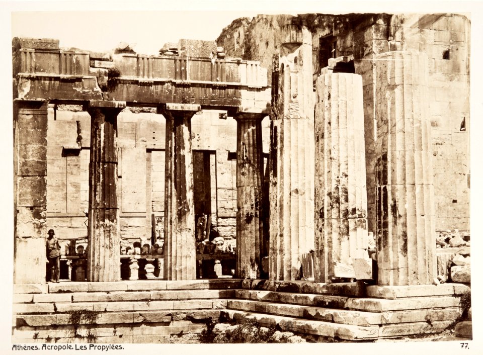Fotografi från Akropolis i Aten, Grekland - Hallwylska museet - 104635