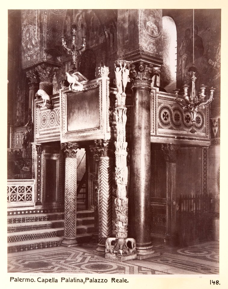 Fotografi från Cappella Palatina, 1888 cirka - Hallwylska museet - 104056