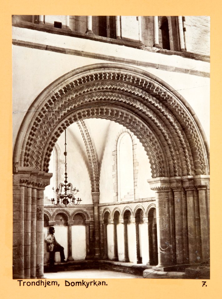Fotografi från domkyrkan i Trondheim - Hallwylska museet - 104311