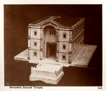Fotografi från Jerusalem på modell av tempel - Hallwylska museet - 104354