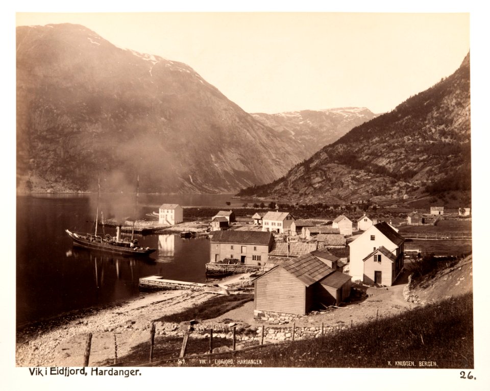 Fotografi från Eidfjord - Hallwylska museet - 104131