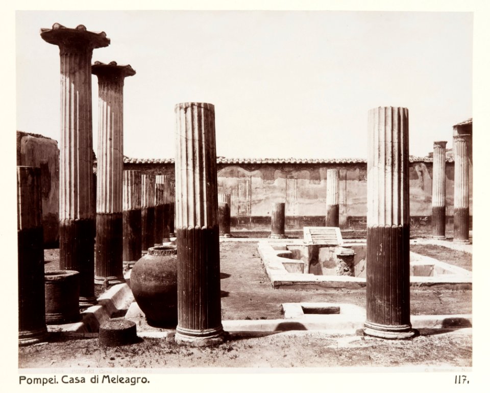 Fotografi från Casa di Meleagro. Pompeji - Hallwylska museet - 107899