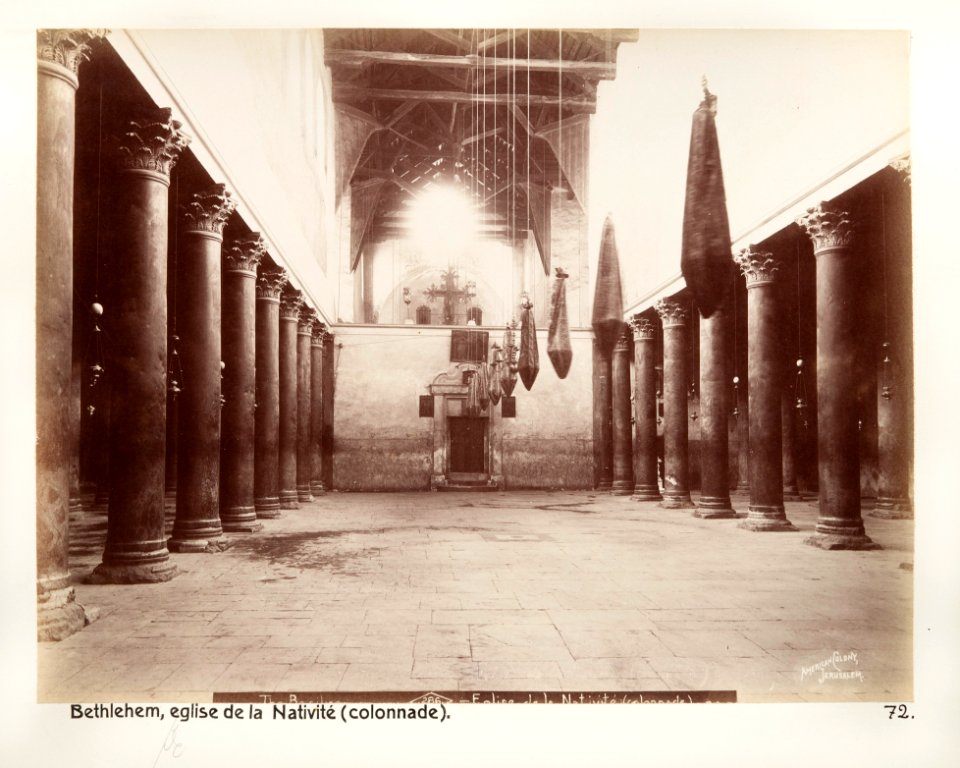 Fotografi från Födelsekyrkan i Betlehem - Hallwylska museet - 104416