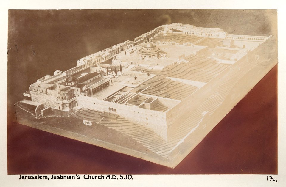 Fotografi från Jerusalem på modell av Justinians kyrka - Hallwylska museet - 104358
