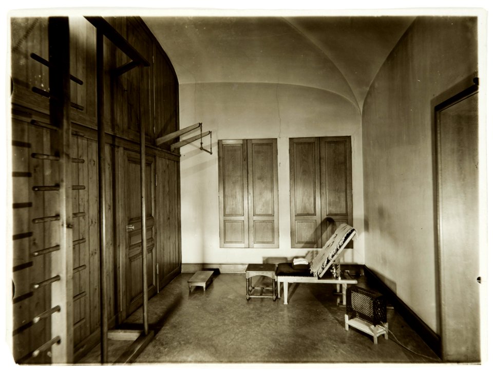 Fotografi från Hamngatan 4 (1910-1920). Gymnastikrummet - Hallwylska museet - 106676