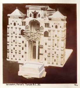 Fotografi från Jerusalem på modell av Herodes tempel - Hallwylska museet - 104355