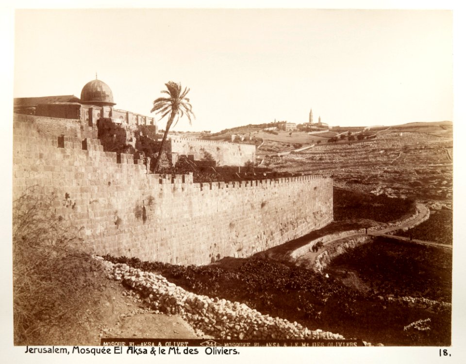 Fotografi från Jerusalem på Olivberget - Hallwylska museet - 104361