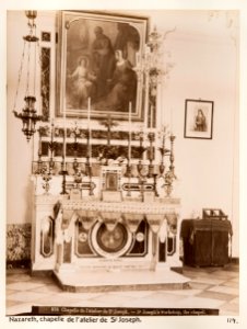 Fotografi från kapell i Nasaret - Hallwylska museet - 104237