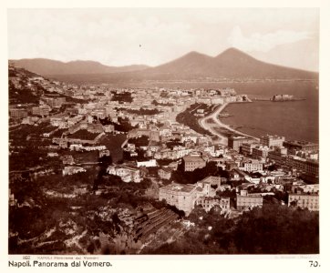 Fotografi från Neapel, Italien. Panorama dal Vomero - Hallwylska museet - 106830