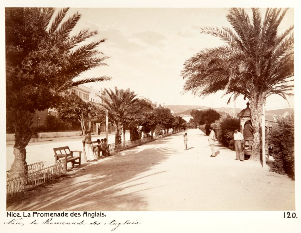 Fotografi från La Promenade des Anglais, Nice - Hallwylska museet - 107212