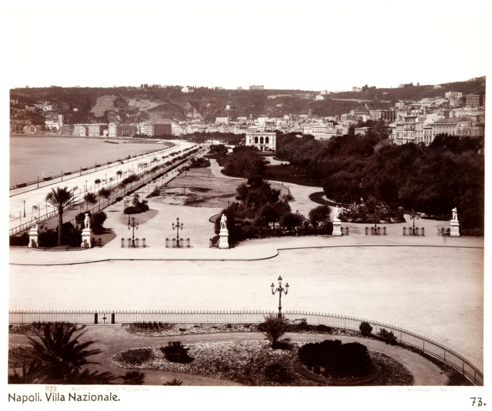 Fotografi från Neapel, Italien.Villa Nazionale - Hallwylska museet - 106833