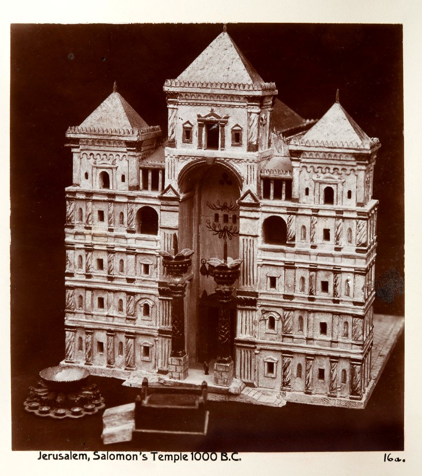 Fotografi från Jerusalem på modell av Salomons Tempel - Hallwylska museet - 104353