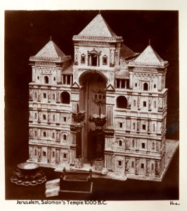Fotografi från Jerusalem på modell av Salomons Tempel - Hallwylska museet - 104353