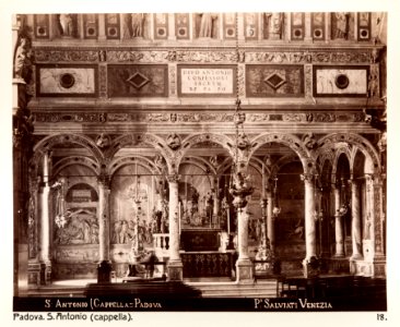 Fotografi från Padua, Sankt Antonius-basilikan interiör - Hallwylska museet - 102992