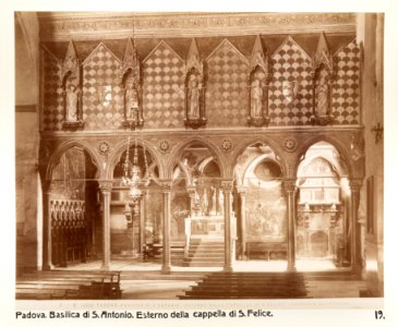 Fotografi från Padua, Sankt Antonius-basilikan interiör - Hallwylska museet - 102993