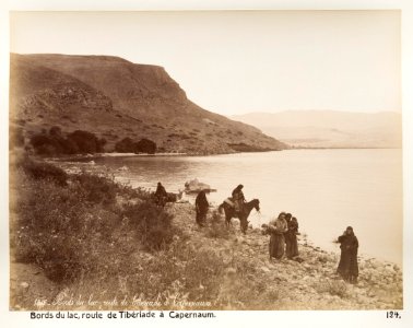 Fotografi från sjön Tiberias - Hallwylska museet - 104247 photo