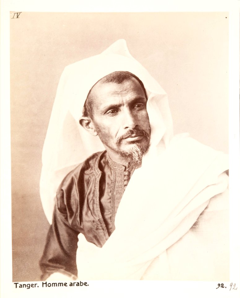 Fotografi från Tanger på man, Marocko, 1800-tal - Hallwylska museet - 107255