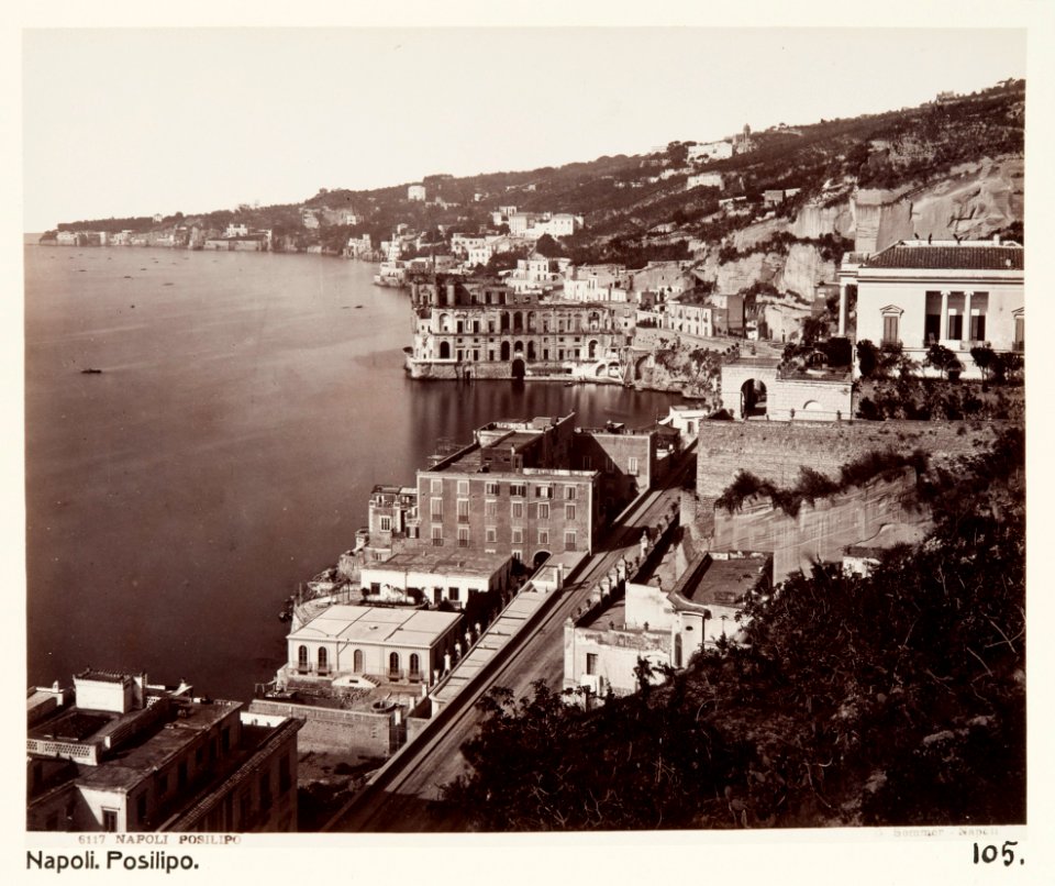 Fotografi från Posillipo. Neapel, Italien - Hallwylska museet - 106864