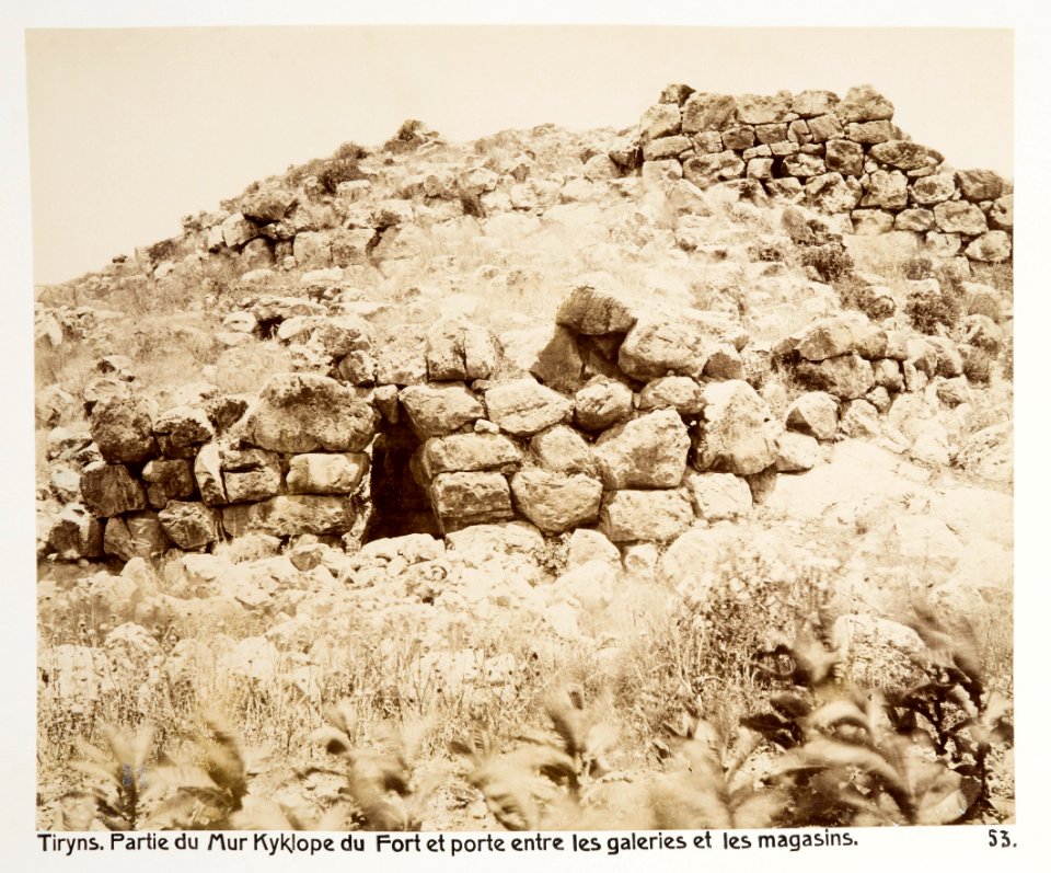 Fotografi från Tiryns, Grekland - Hallwylska museet - 104611