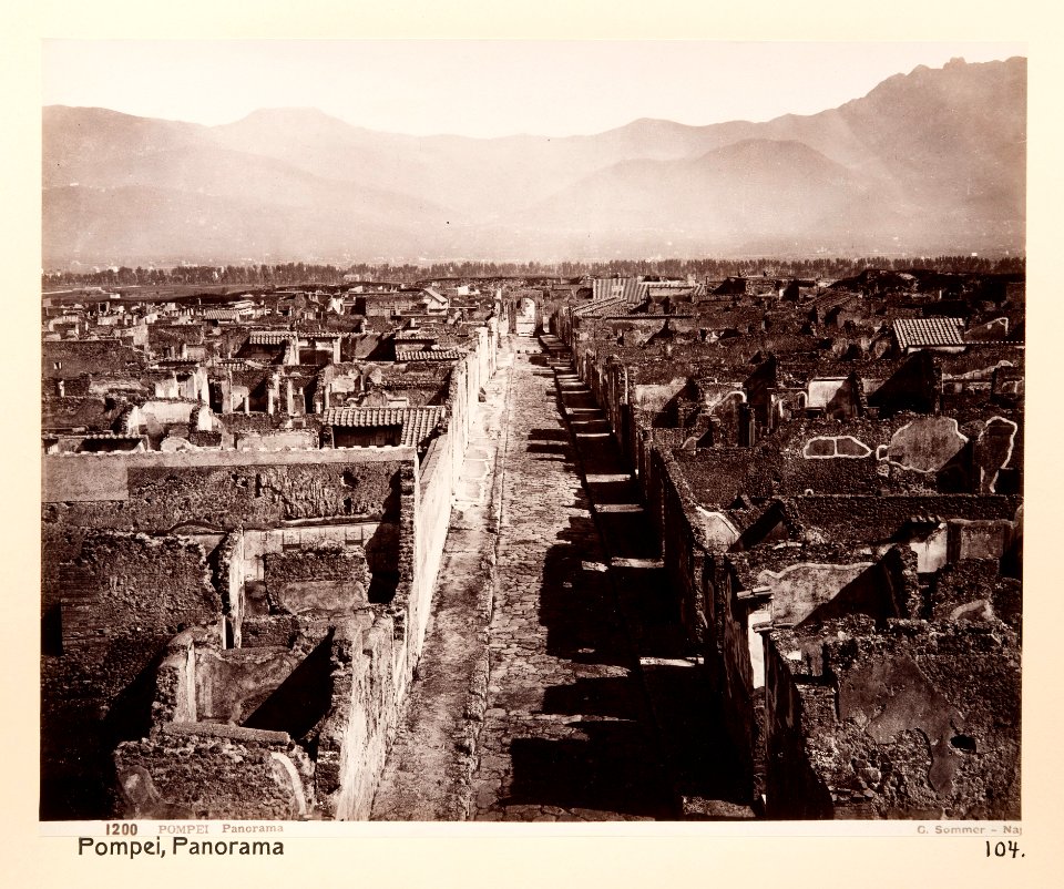 Fotografi från Pompeji - Hallwylska museet - 104176