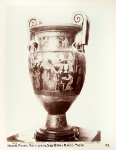 Fotografi på amfora från Neapels museum - Hallwylska museet - 104164